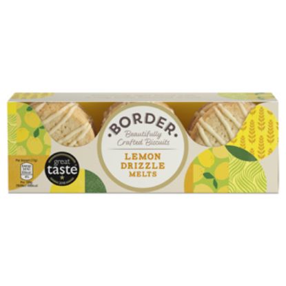 Picture of Borders Lemon Drizzle Melts Biscuits 150g x12